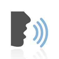 Speaking icon on a white background - RoyalSeries