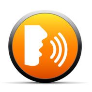 Speaking icon on a round button - SimpleSeries