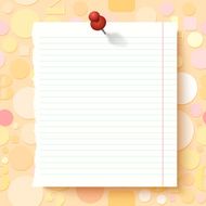 Empty Exercise Book Paper Sheet on Light Background N2