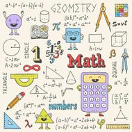 Mathematics Hand drawn Vector illustration N2