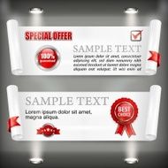 Paper scroll with award sign