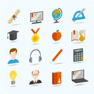 E-learning Flat Icons