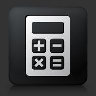 Black square button with Calculator