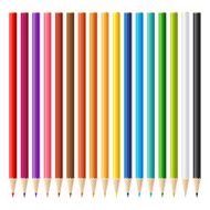 Wooden sharp pencils set background