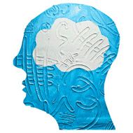 Brain Thinking Head vector