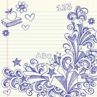 Hand-Drawn Sketchy Back to School Doodles N2