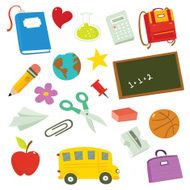 school icon set N10