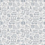 School line icon pattern set N2