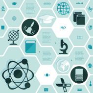 Education flat infographic N6