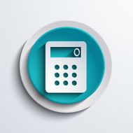 vector modern blue circle icon Web element N3