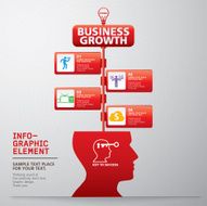 template modern info-graphic design vector N6