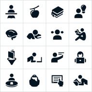 Black Learning Icons