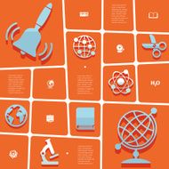 Education flat infographic N7