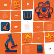 Education flat infographic N9