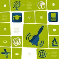 Education flat infographic N10