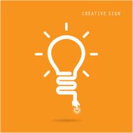 Creative light bulb concept design for poster flyer cover brochure