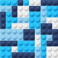 Abstract Blue Blocks Background