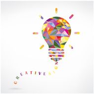 Creative light bulb Idea concept background design