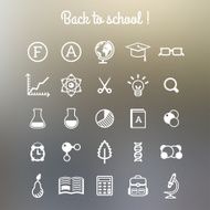 school and education icons N14
