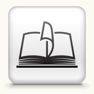 Square Button with Book interface icon