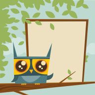 Owl with Sign