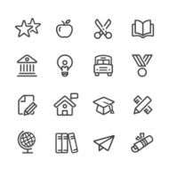 Education Icons - Line Series