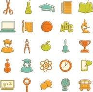 Flat Education Icons N3