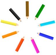 Colored crayons N2