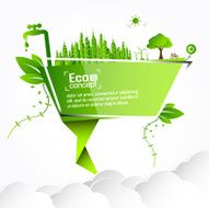 Ecology concept save world vector illustration N7