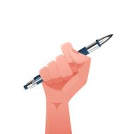 Hand &amp; pen