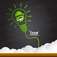 Ecology concept save world vector illustration N11