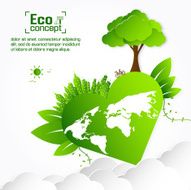 Ecology concept save world vector illustration N21