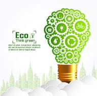 Ecology concept save world vector illustration N22