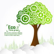 Ecology concept save world vector illustration N23