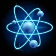 vector abstract atom icon