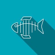 Vector icon of fishbone N2