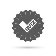 Quiz sign icon Questions and answers game N2