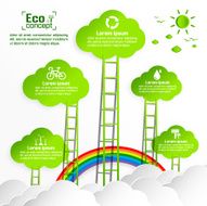 Ecology concept save world vector illustration N31