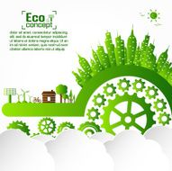 Ecology concept save world vector illustration N35