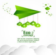 Ecology concept save world vector illustration N36
