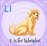 Alphabet L labrador