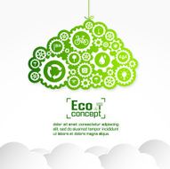 Ecology concept save world vector illustration N43