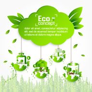 Ecology concept save world vector illustration N44