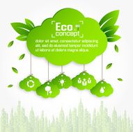 Ecology concept save world vector illustration N45