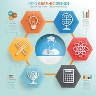 Education info graphic design vector N7