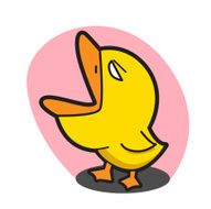 SCREAM DUCK VECTOR CARTOON 74 N2