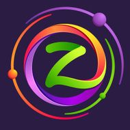 U letter with atoms orbits N2