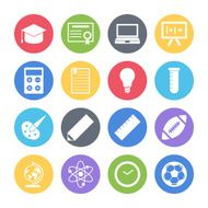 Education Icons Set N15