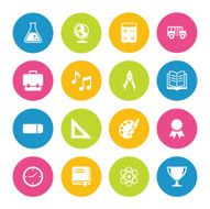 Colorful Vector Education - 16 Icons