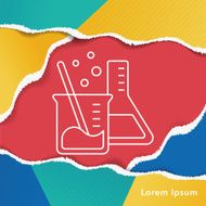 Beaker line icon N14